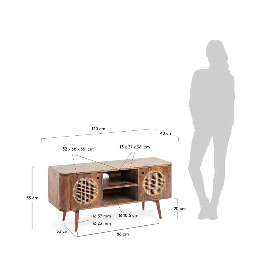 Geraldine TV stand 120 x 55 cm
