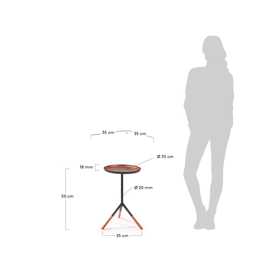 Mesa auxiliar Nao Ø 35 cm