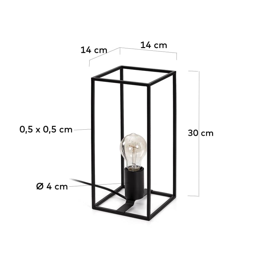 Lámpara de mesa Lennox de acero