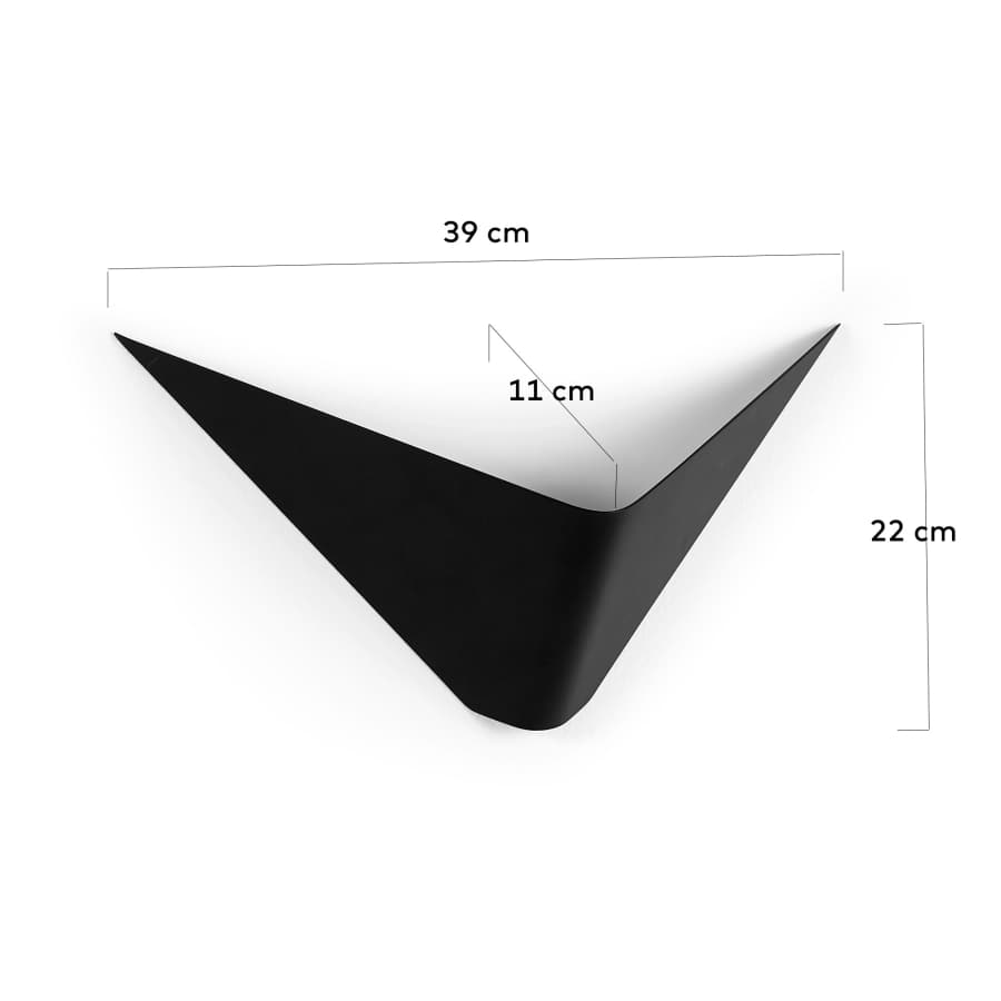 Ginebra wall lamp in black