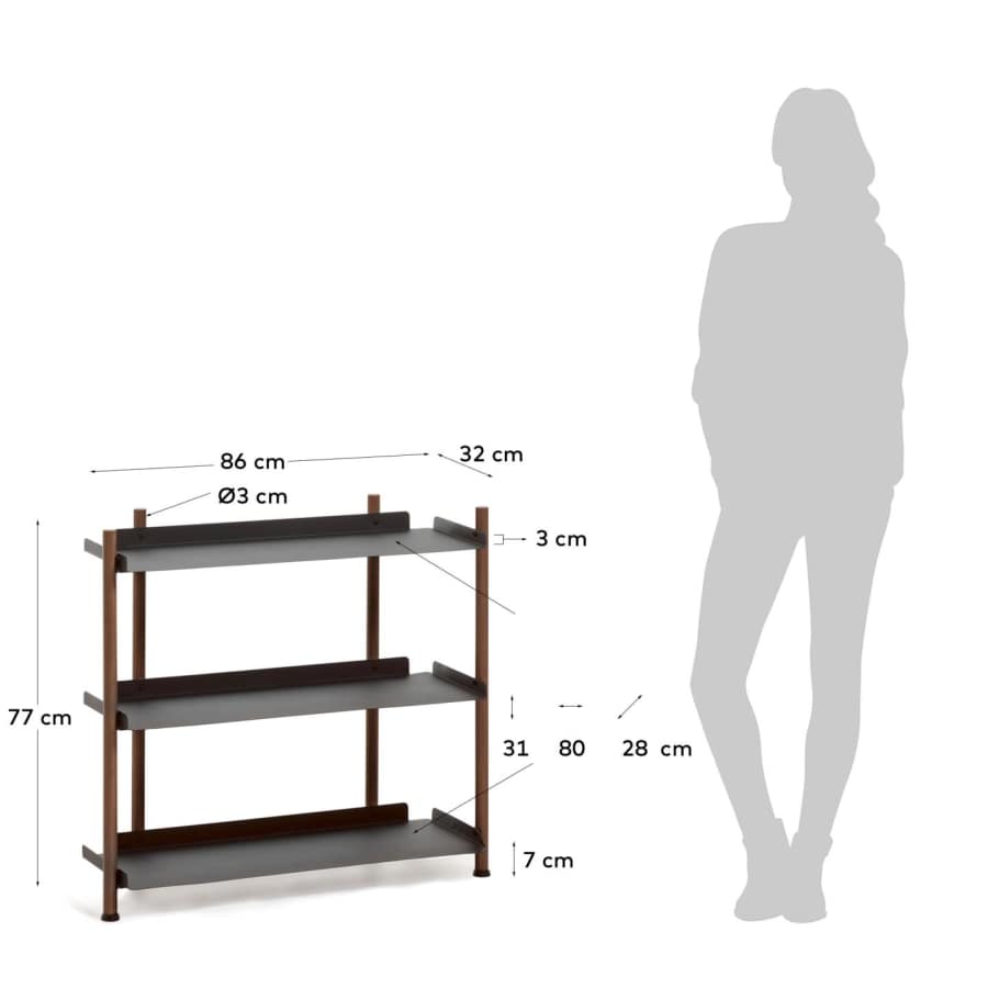 Small Magal 86 x 76 cm shelving unit