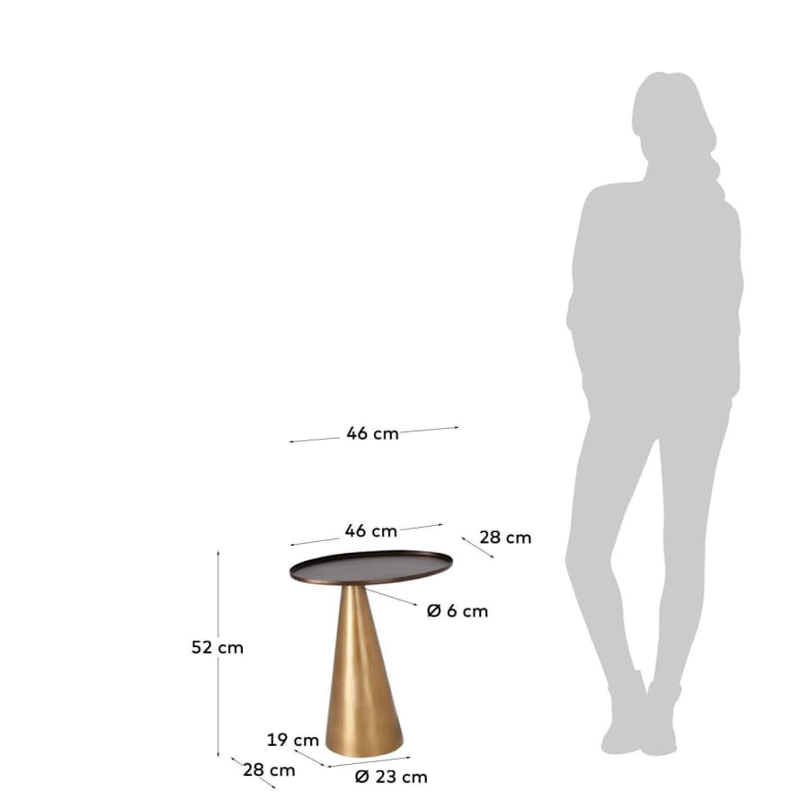 Table d'appoint Liliane Ø 45 x 27 cm