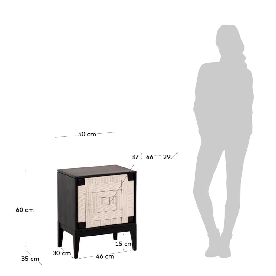 Shami 50 x 60 cm bedside table