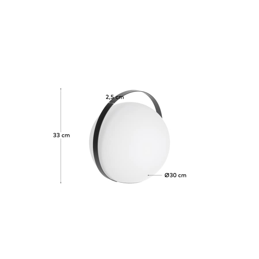 Dinesh table lamp with black steel flex