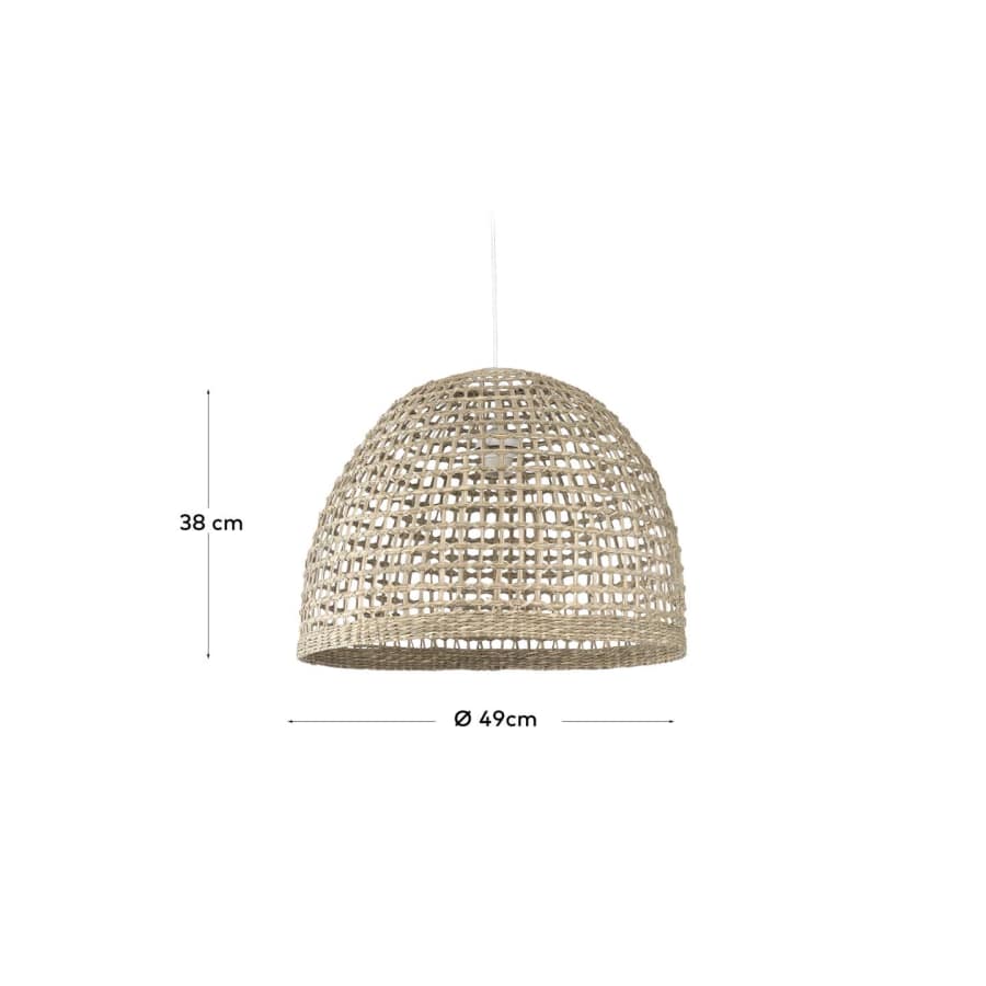 Cynara ceiling light shade in 100% natural fibres with natural finish Ø 49 cm