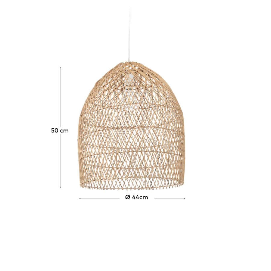 Lampenschirm für die Lampe Domitila Rattan mit natürlichem Finish Ø 44 cm