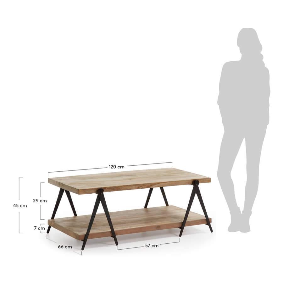 Mesa de centro Morgan, negro