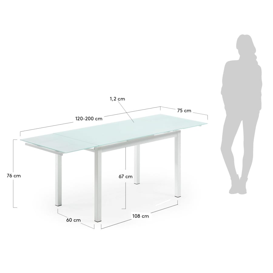 Alma extendable table 120-200 cm