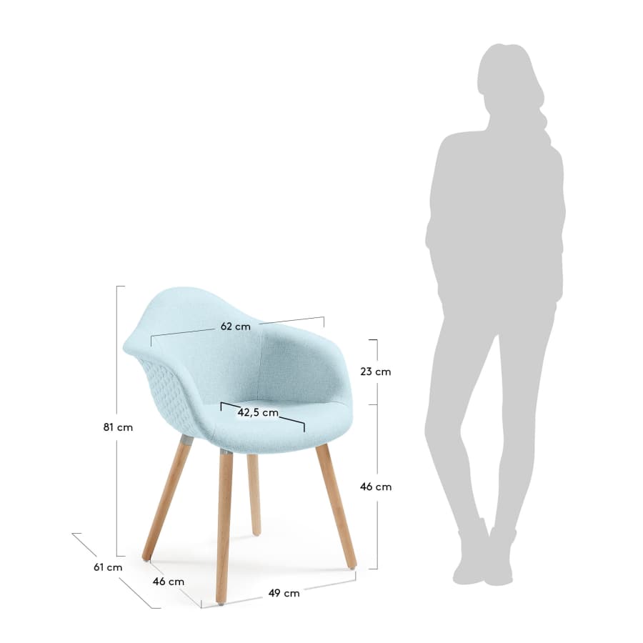 Kevya armchhair blue
