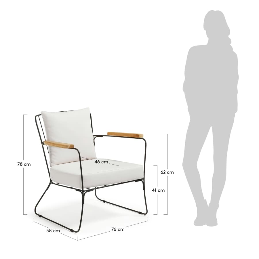 Fauteuil Hepburn, noir