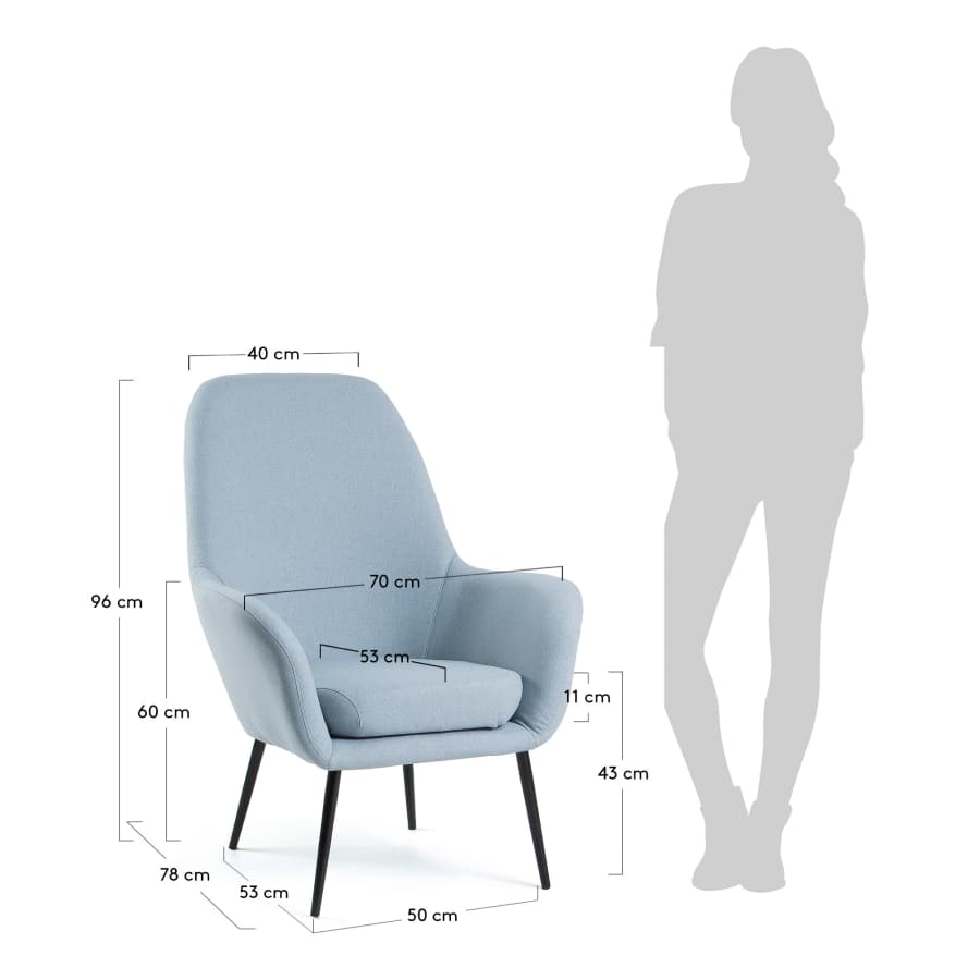 Blue Alegria armchair