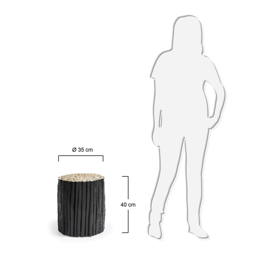 Black Filip side table Ø 35 cm