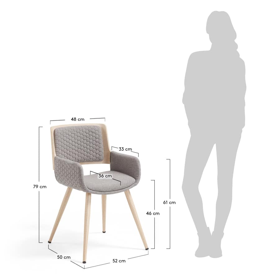 Angie chair light grey