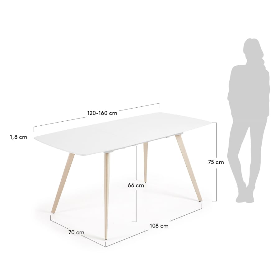 Tavolo allungabile Smash 120(160) x 80 cm