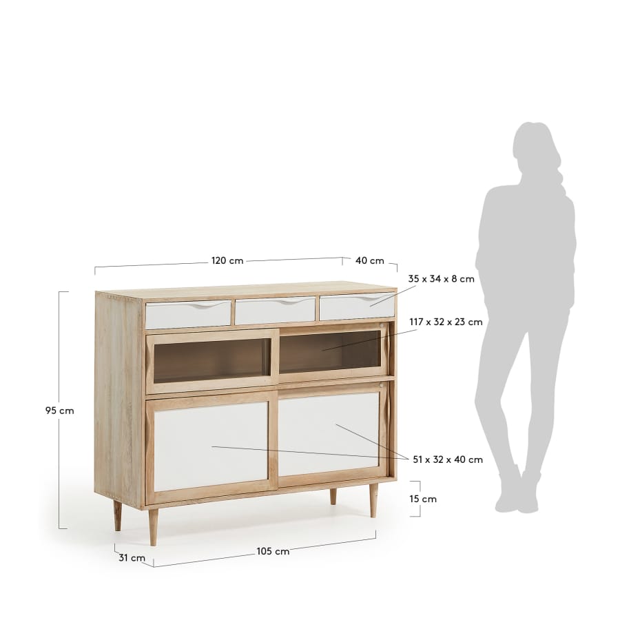 Crok sideboard 120 x 95 cm