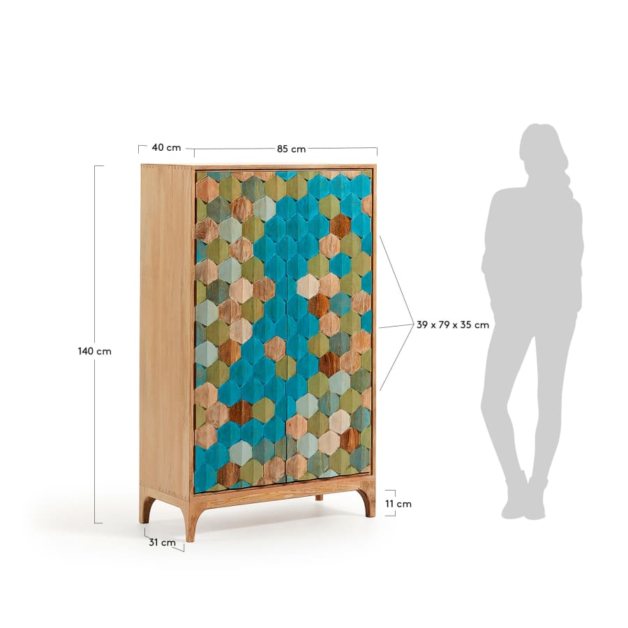 Kyle wardrobe 85 x 140 cm