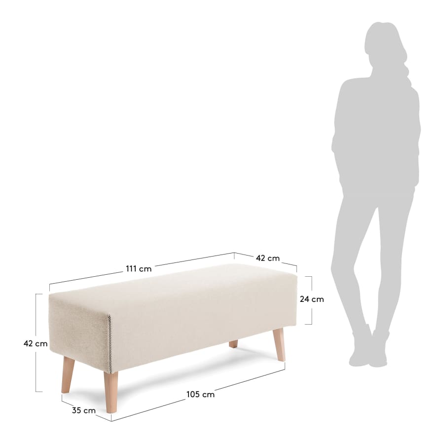 Housse banquette Dyla beige