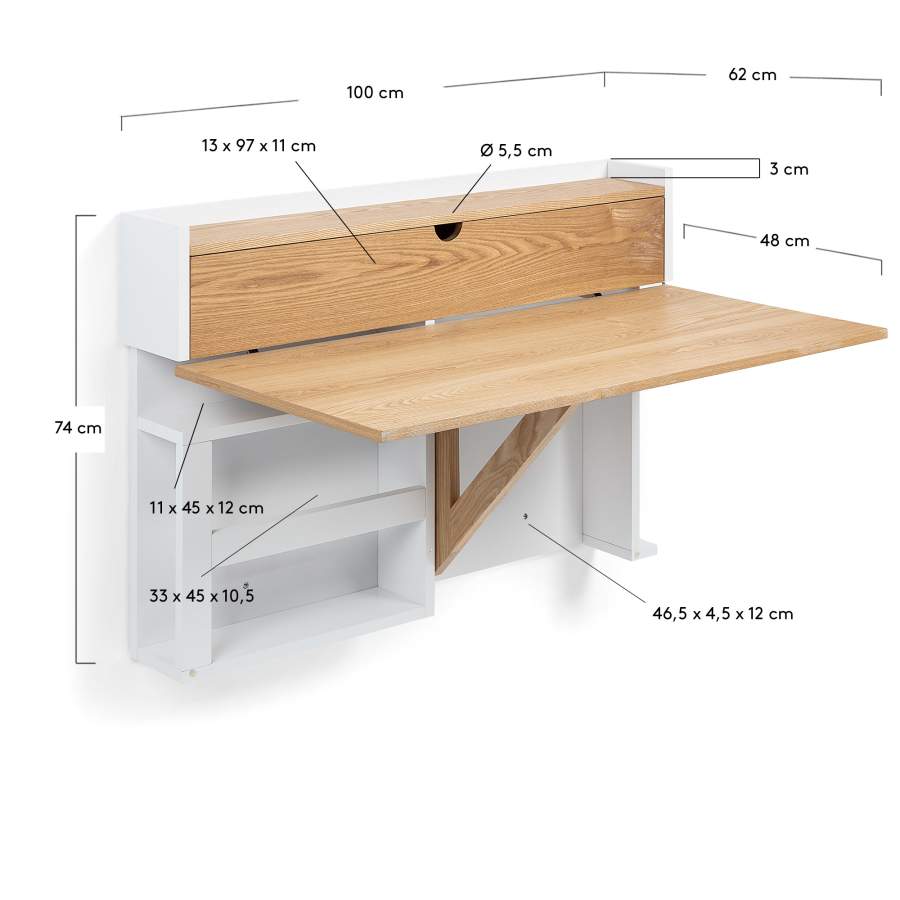 Escriptori de paret Cathy