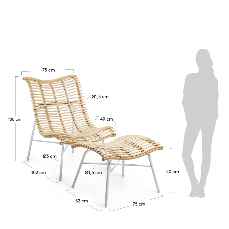 Fauteuil repose-pieds Iami