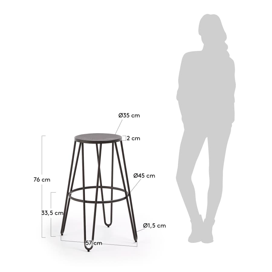 Sgabello Madona altezza 76 cm