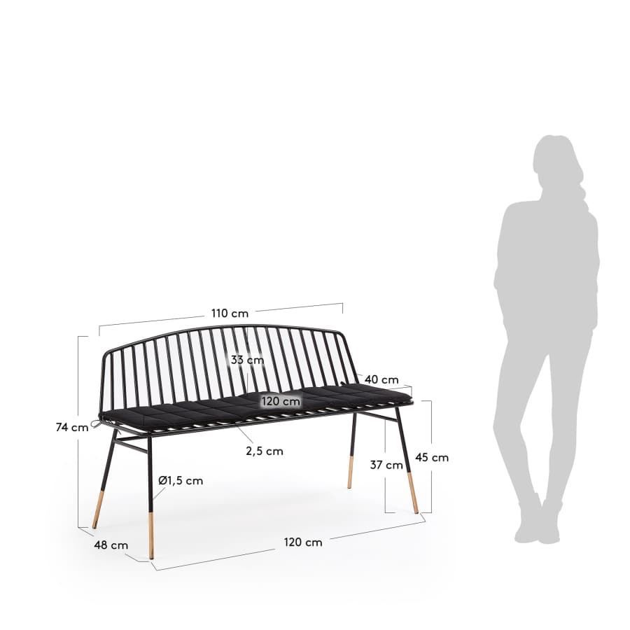 Siena bench 120 cm