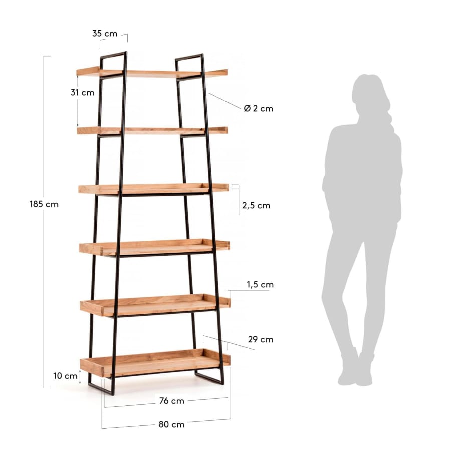 Libreria Basi 80 x 185 cm