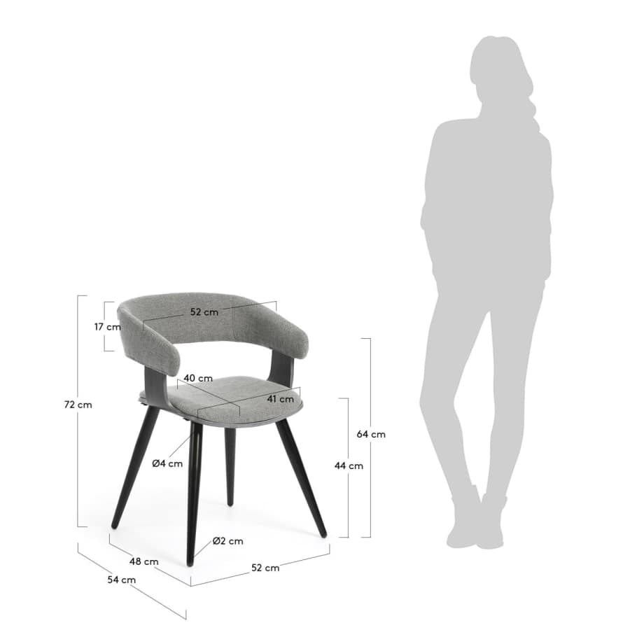 Light grey German chair