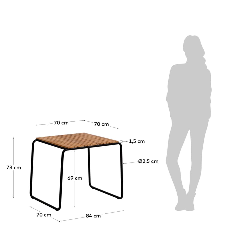 Yukari table 84 x 70 cm FSC 100%