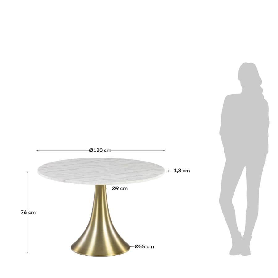 Oria dining table Ø 120 cm