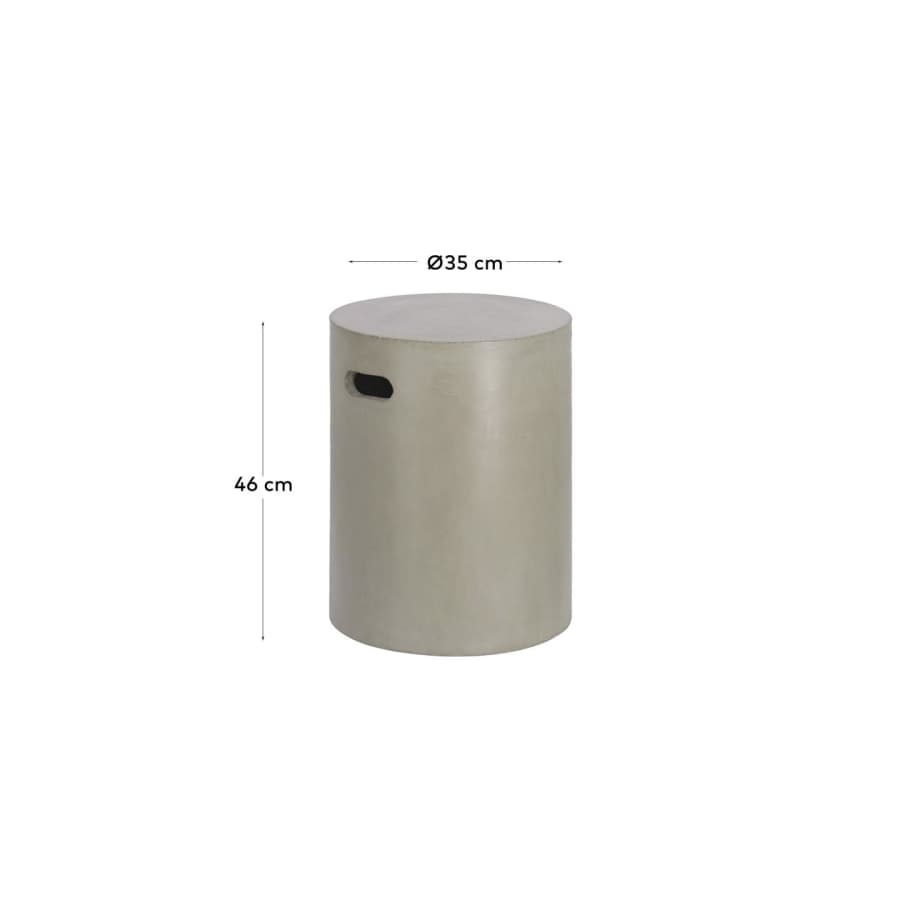 Jenell cement stool, 35 cm