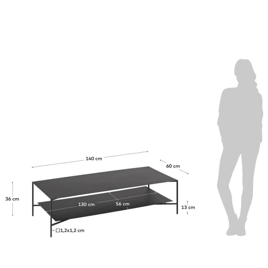 Salontafel Azisi 140 x 60 cm