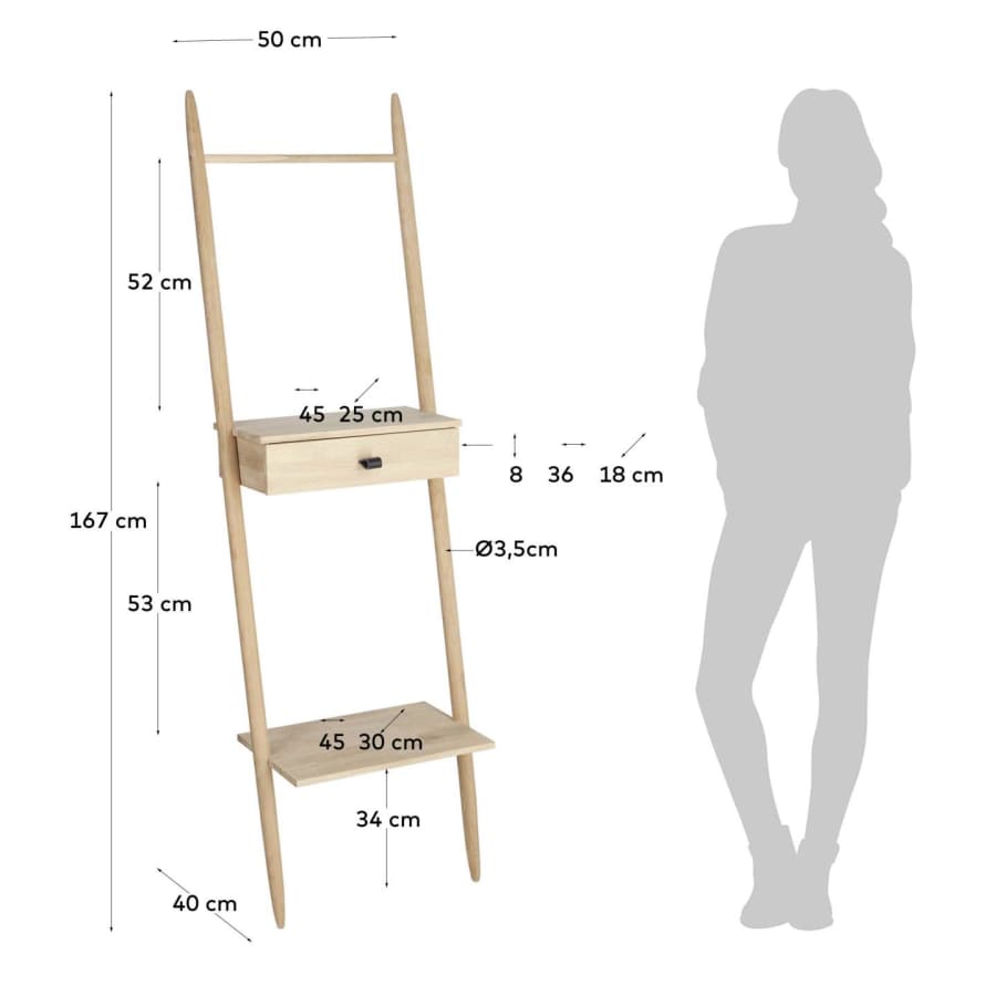 Jovita shelf unit 50 x 167 cm