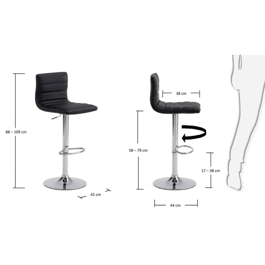 Barnard Barhocker schwarz