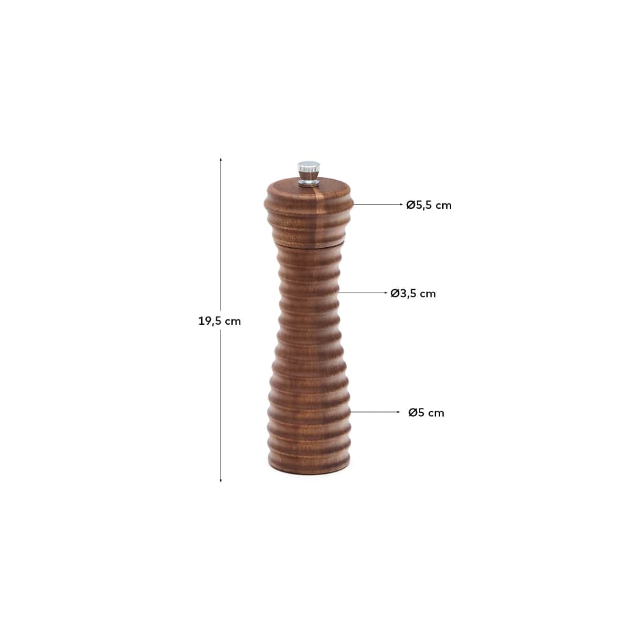 Rommu salt and pepper mill made of acacia wood, 18.9 cm FSC 100%