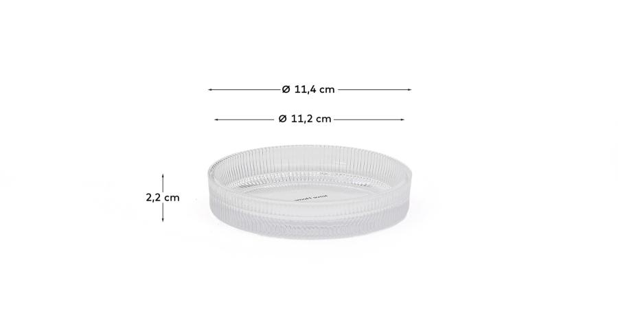 Sabonera Arlem de vidre transparent