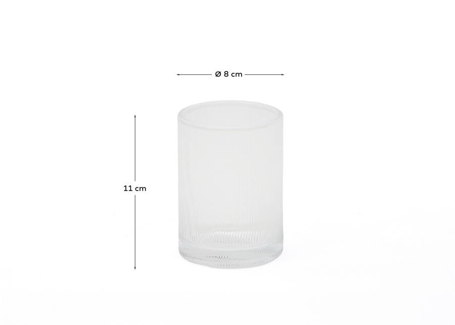 Porte brosse à dents Arlem en verre transparent