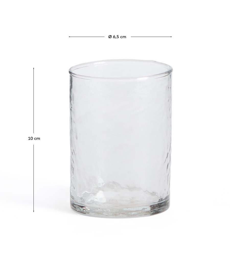 Obila cup made of transparent recycled glass
