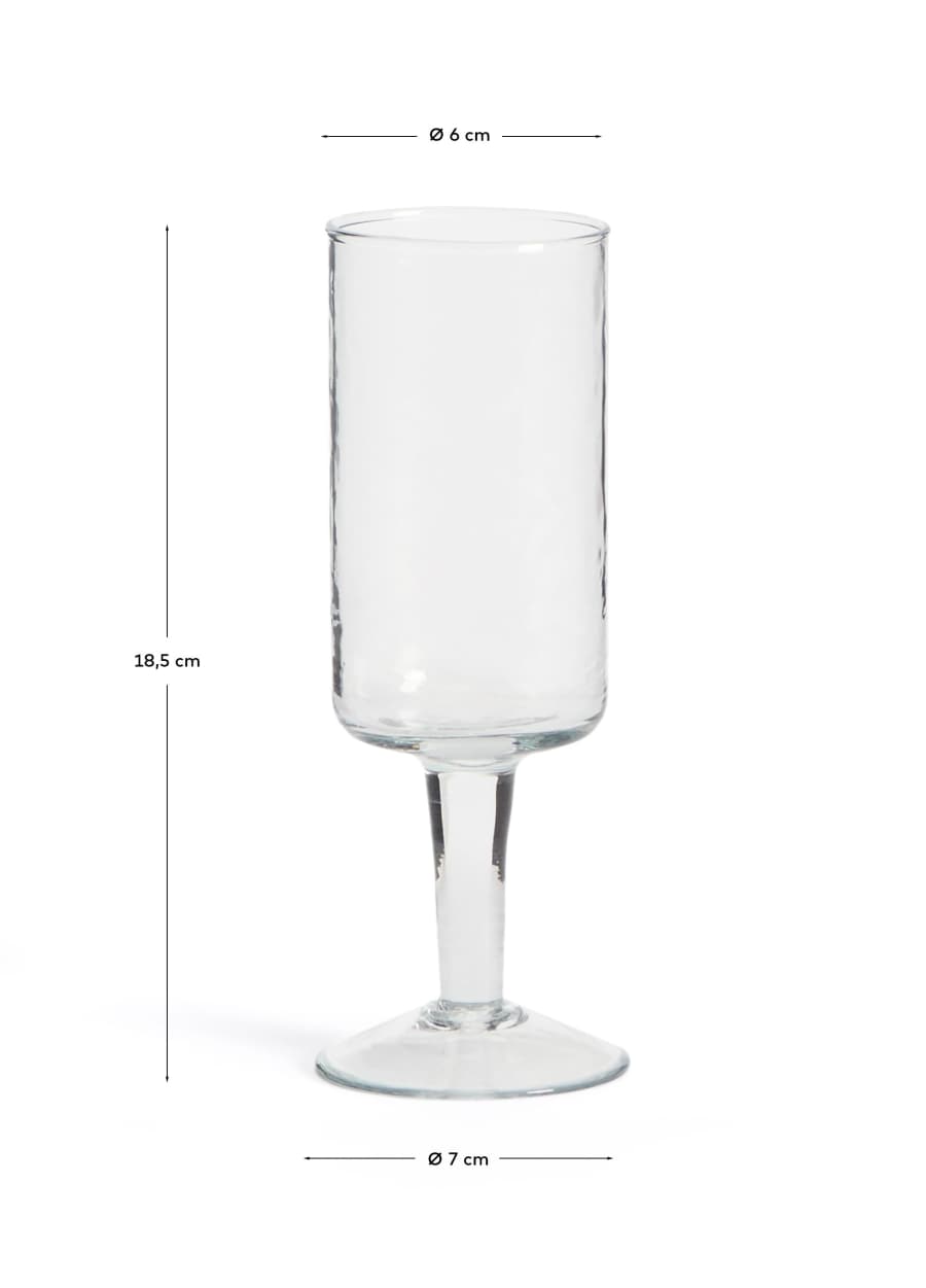 Calice da vino Obila in vetro riciclato trasparente