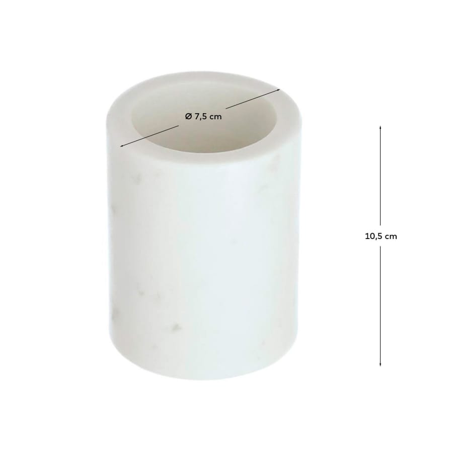 Elenei marble bathroom cup