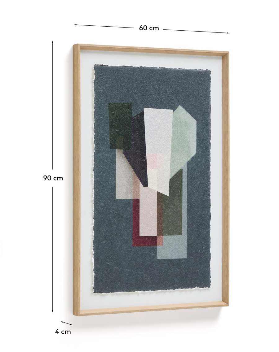 Quadro Veluni in carta riciclata multicolore 60 x 90 cm