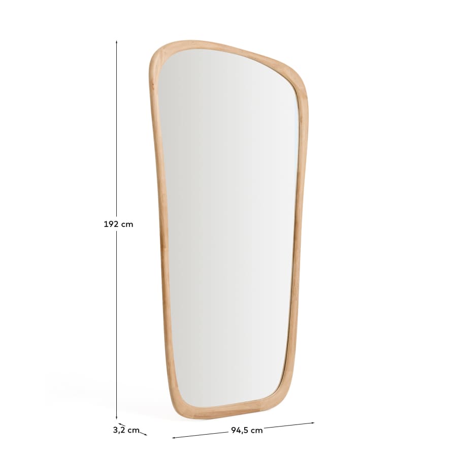Specchio Alura in legno di teak 94,6 x 192,1 cm FSC 100%