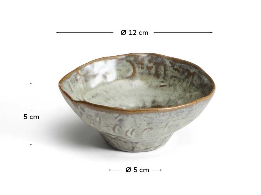 Alenia grey ceramic bowl
