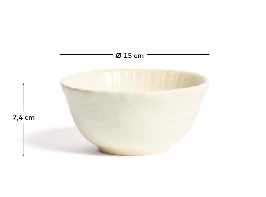 Beige Varla ceramic bowl