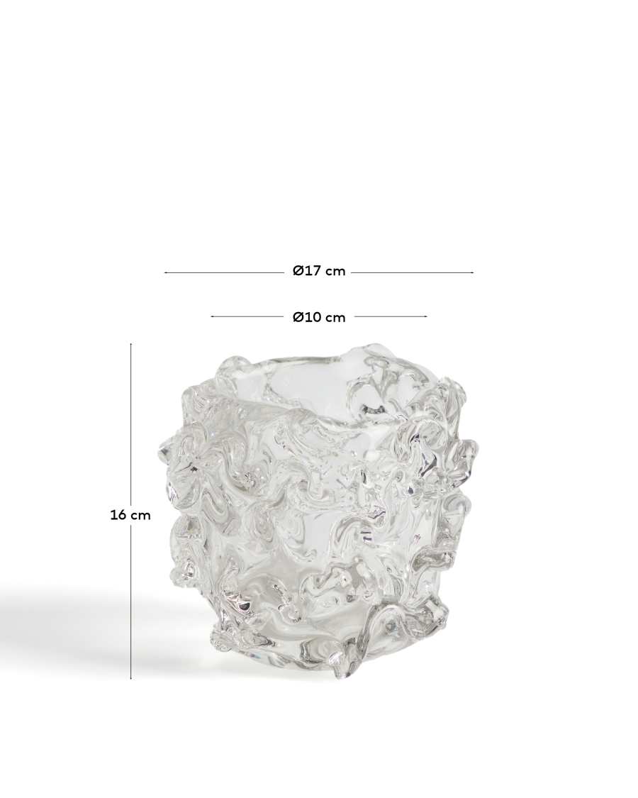 Centerpiece Vorma από διαφανές γυαλί Ø17,5 εκ