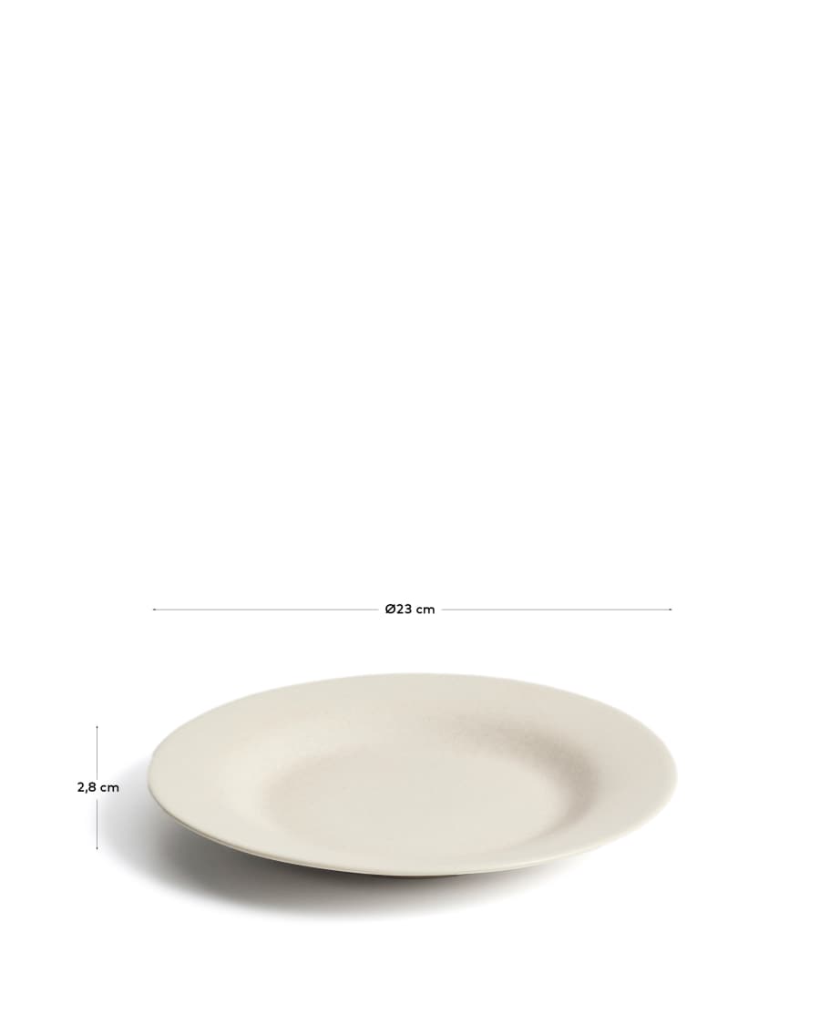 Dessertteller Sarel aus Keramik in Beige