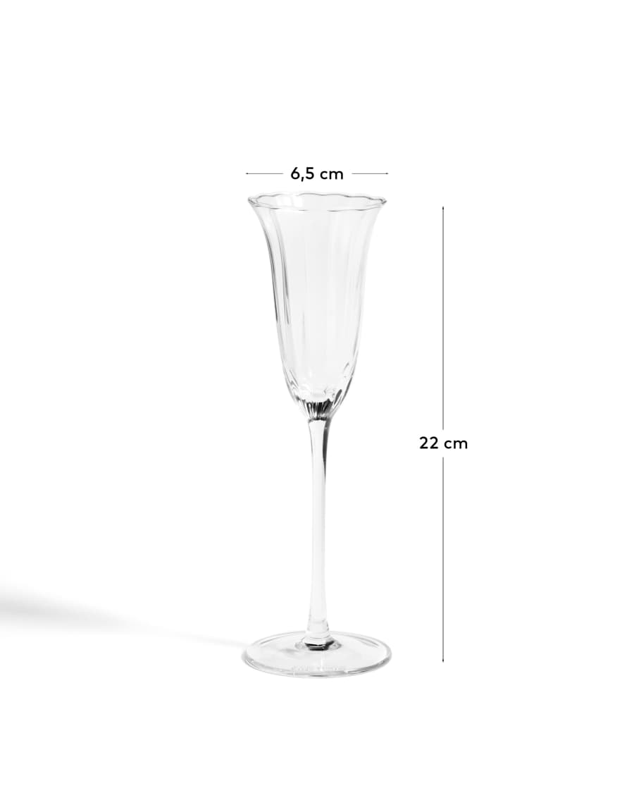 Neia clear champagne glass, 10 cl