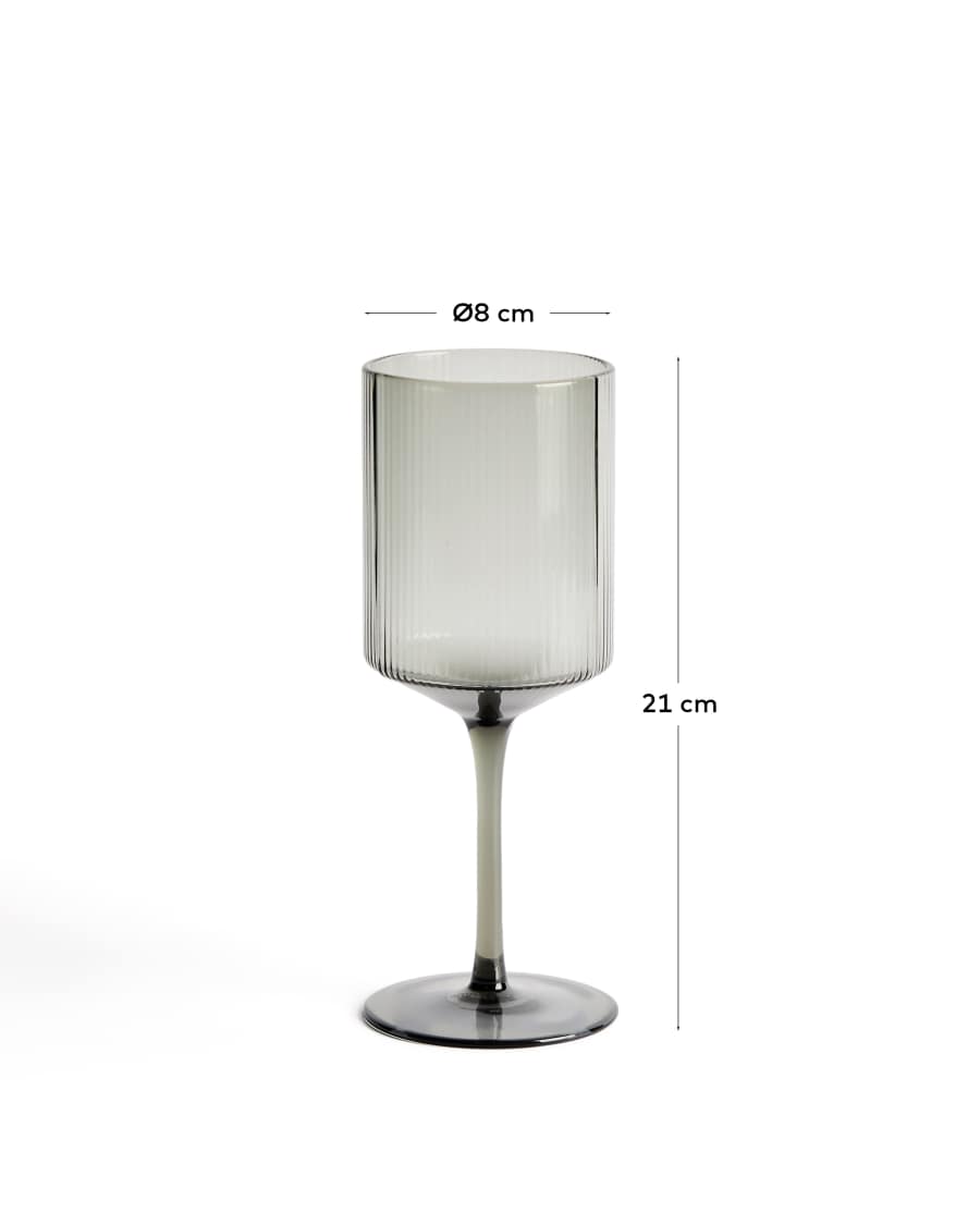 Eluria grey wine glass, 39.5 cl