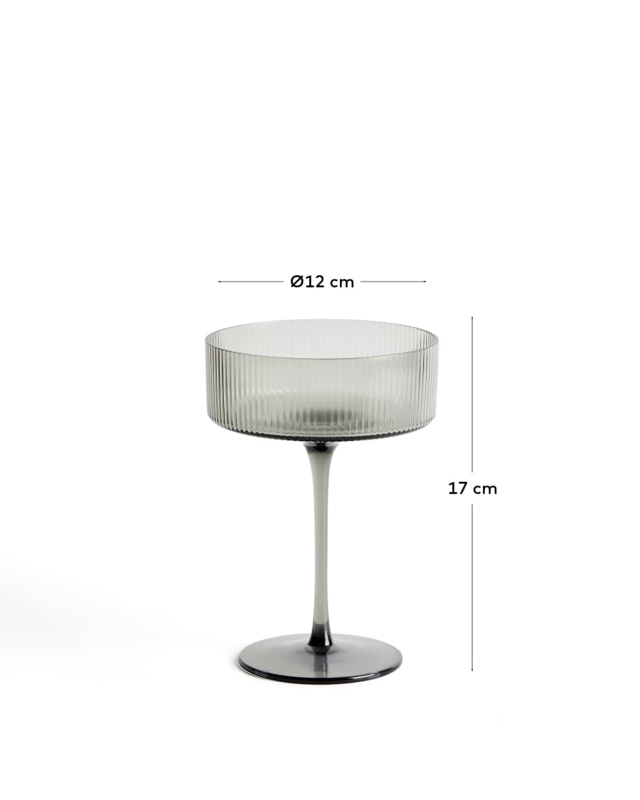 Eluria grey cocktail glass, 31.5 cl