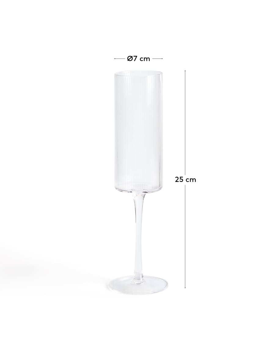 Eluria clear champagne glass, 24.5 cl