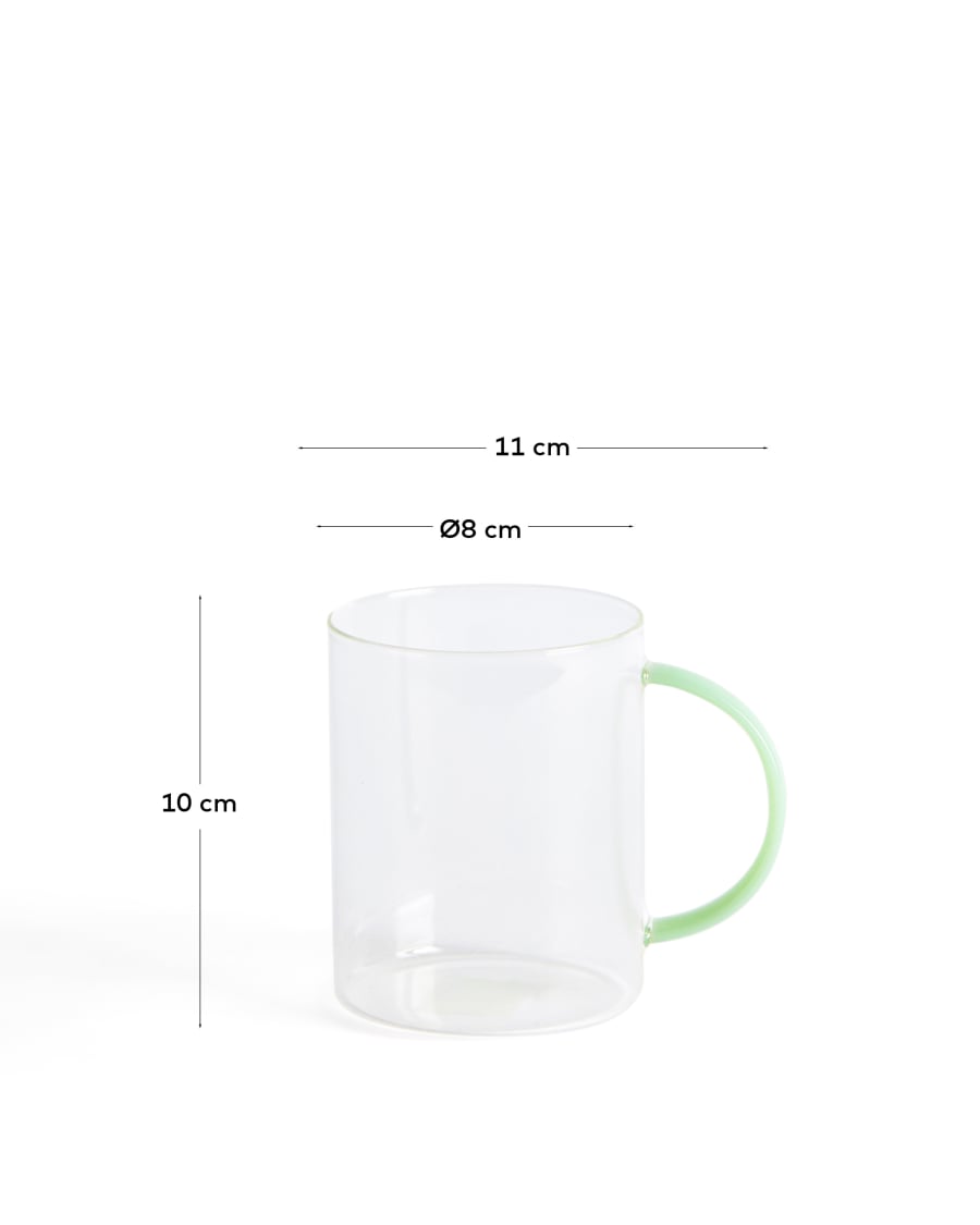 Micla clear glass mug